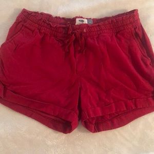 Old Navy Red linen shorts